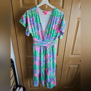 Lilly Pulitzer Juliet Midi Dress in Multi A Cherry On Top.